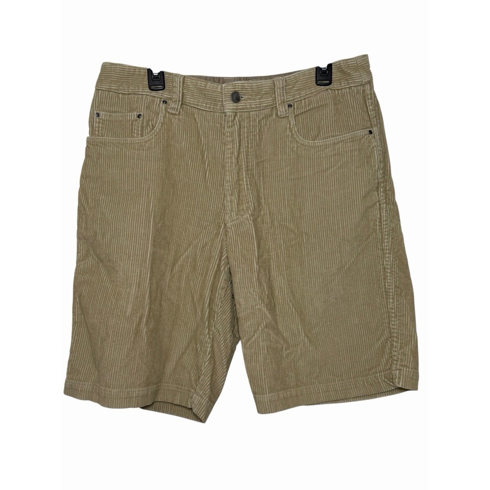 Quicksilver Waterman Men's Corduroy Shorts Size 34 Tan Khaki Outdoor Casual